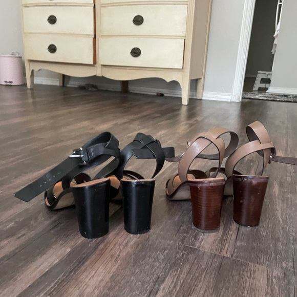 Dolce Vita Nala Block Heel Leather Sandals - Tan - Picture 2 of 6